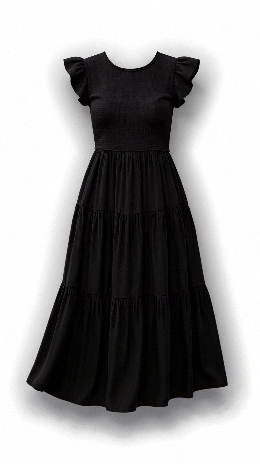 Leni – Smocked-Summer-Midi-Kleid – Plissee