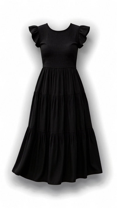 Leni – Smocked-Summer-Midi-Kleid – Plissee
