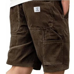 Leo | Herren Leichte Sommer Cargo Shorts in Dunkelbraun