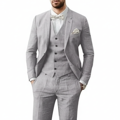 Leonardo | Herren Dreiteiliger Hochzeitsanzug in Grau
