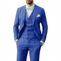 Leonardo | Herren Dreiteiliger Hochzeitsanzug in Blau
