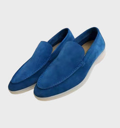 Dino - Comy Business Leder Slipper für Männer in Blau