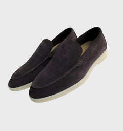 Dino - Comy Business Leder Slipper für Männer in Dunkelbraun