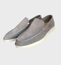 Dino - Comy Business Leder Slipper für Männer in Grau