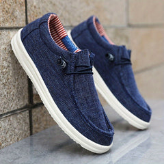 Lias | Herren Leichte Canvas Slipper in Marineblau