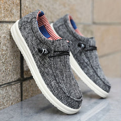 Lias | Herren Leichte Canvas Slipper in Grau