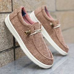 Lias | Herren Leichte Canvas Slipper in Khaki