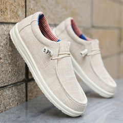 Lias | Herren Leichte Canvas Slipper in Beige