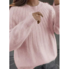 Lina | Kaschmir Strickpullover Weich in Hellrosa
