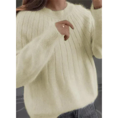 Lina | Kaschmir Strickpullover Weich in Hellgelb