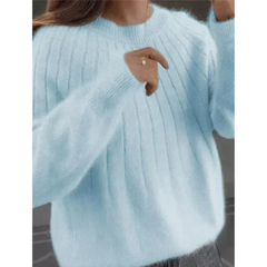 Lina | Kaschmir Strickpullover Weich in Hellblau