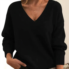 Lina | Weicher Kaschmir Pullover in Schwarz