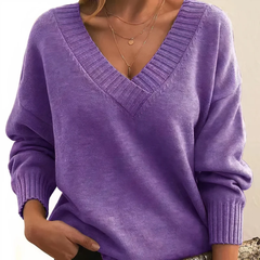 Lina | Weicher Kaschmir Pullover in Lila