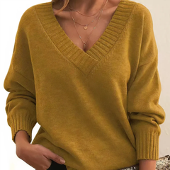 Lina | Weicher Kaschmir Pullover in Gold