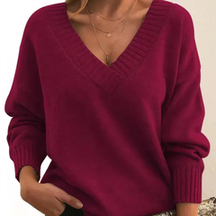Lina | Weicher Kaschmir Pullover in Rot