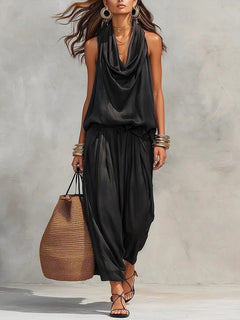 Liora | Elegantes zweiteiliges Lounge-Set in Schwarz