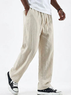 Icarion - Maßgeschneiderte Leinenhose in Beige