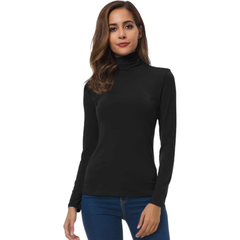 Lorelei | Weicher Rollkragenpullover in Schwarz