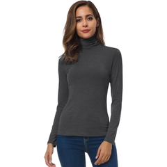 Lorelei | Weicher Rollkragenpullover in Dunkelgrau