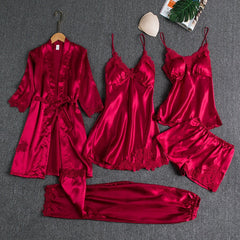 Lorena | Luxuriöses Weiches Pyjama Set in Rot