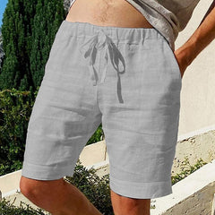 Lässige Sommershorts aus Leinen - Silvanus in Hellgrau