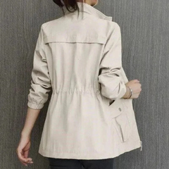 Luisa | Leichte Übergangsjacke mit Reißverschluss in Beige
