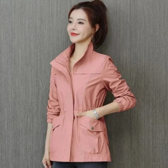 Luisa | Leichte Übergangsjacke mit Reißverschluss in Rosa