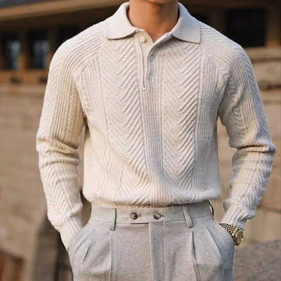 Luxuriöser Pullover für Herren | Lang