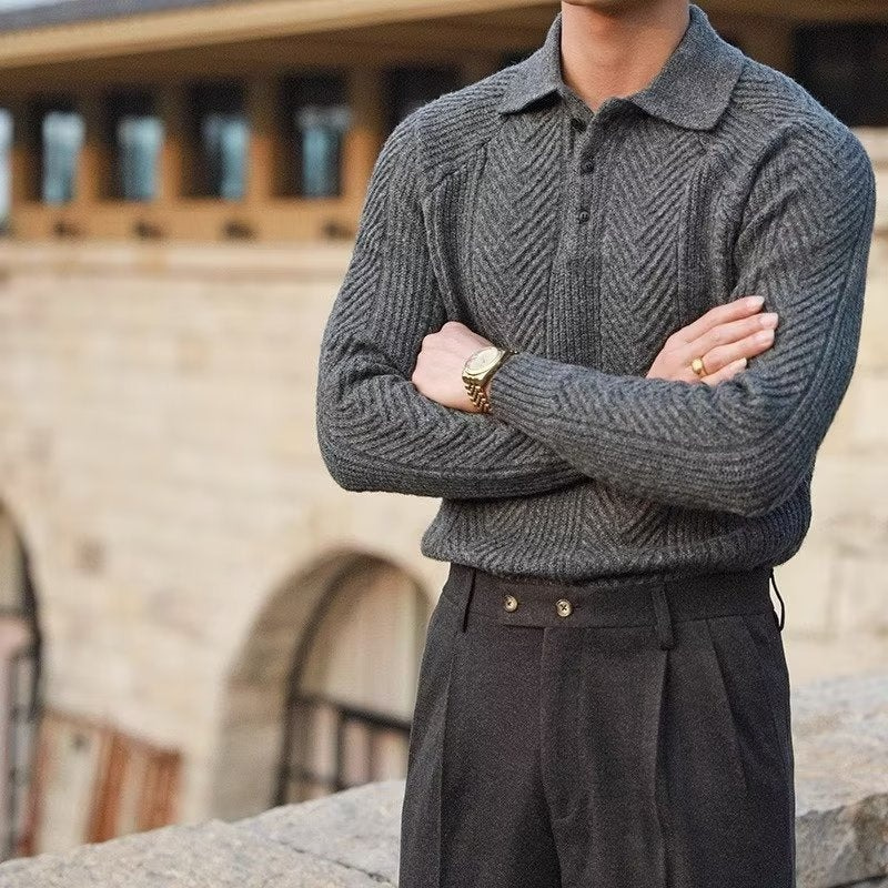 Luxuriöser Pullover für Herren | Lang