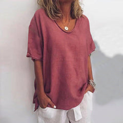 Ruby | Fledermausärmel Bluse in Dunkelrosa