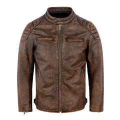 Rainer® | Vintage-Lederjacke in Braun