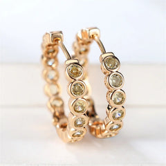 Micara - Sparkly Blings - Ohrringe in Olivgrün