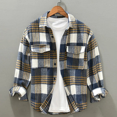 Kevin | Supreme Flanellhemd in Blau