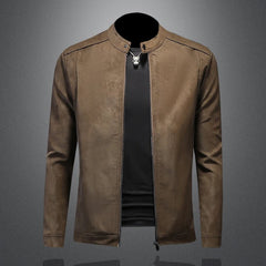 Samuel-Leon® | Hochwertige Lederjacke in Braun