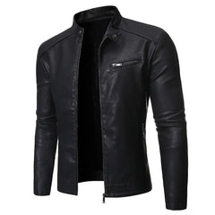Theo® | Elegante Lederjacke in Schwarz