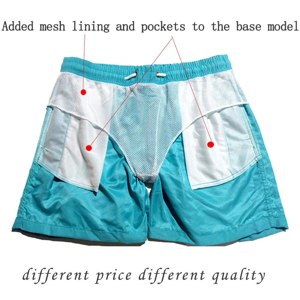 Schnell trocknende Herren-Badehose mit Taschen