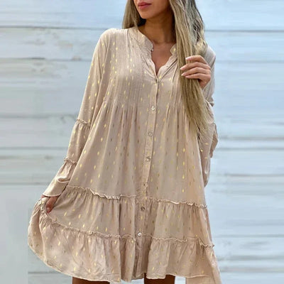 Rüschen-Swing-Kleid
