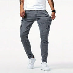 Alina | Kensington Slim-Fit Cargohose Herren in Grau