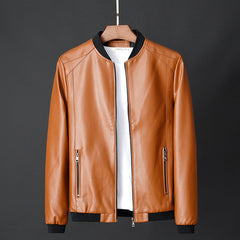 Tornado Herbst-Lederjacke in Rot