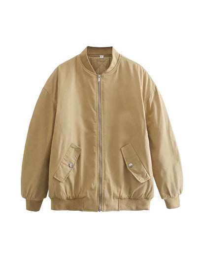 Damen Bomber Übergangsjacke | Übergroße