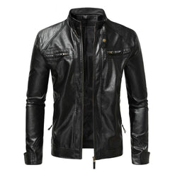 Rene® | Elegante Herrenlederjacke in Schwarz