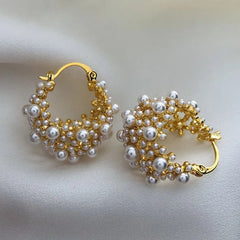 Micara - Pearl-icious Cluster - Ohrringe in Gold