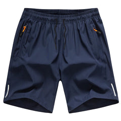 Herren Trainings-Joggingshorts mit Taschen in Blau