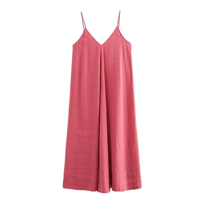 Sexy rückenfreies Slip-Maxi-Kleid