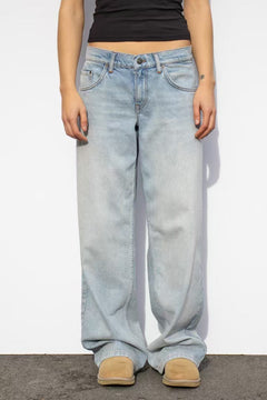 Malin | Weite Schlagjeans in Hellblau
