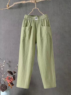 Suzanne | Leinenhosen für Frauen in Grün