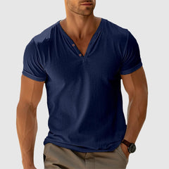 Enrich™ | Slim Fit Casual Hemd in Dunkelblau