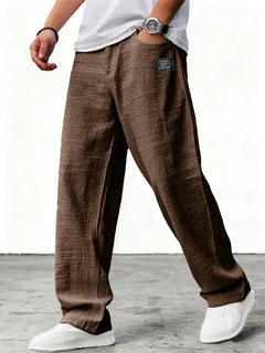 Marei | Elegante Atmungsaktive Leinenhose in Kaffee