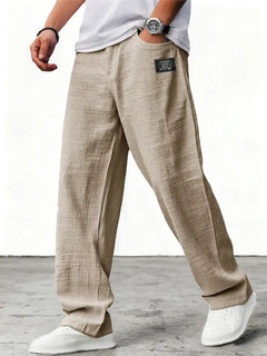 Marei | Elegante Atmungsaktive Leinenhose in Khaki