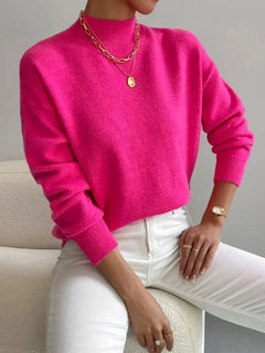Yvonne – Eleganter Strickpullover in Rosa (Begrenzter Vorrat)